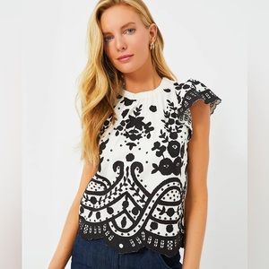 NWT Sea NY Joelle appliqué top- size medium